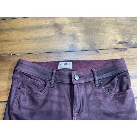 William Rast Maroon Skinny Suede Pants Women’s Size 26 - Picture 3 of 10